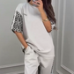 🌺  2025 Nya Arrive - 49% rabatt 🌺  Patchwork Sweatshirt med leopardtrykk