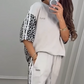 🌺  2025 Nya Arrive - 49% rabatt 🌺  Patchwork Sweatshirt med leopardtrykk