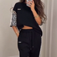 🌺  2025 Nya Arrive - 49% rabatt 🌺  Patchwork Sweatshirt med leopardtrykk