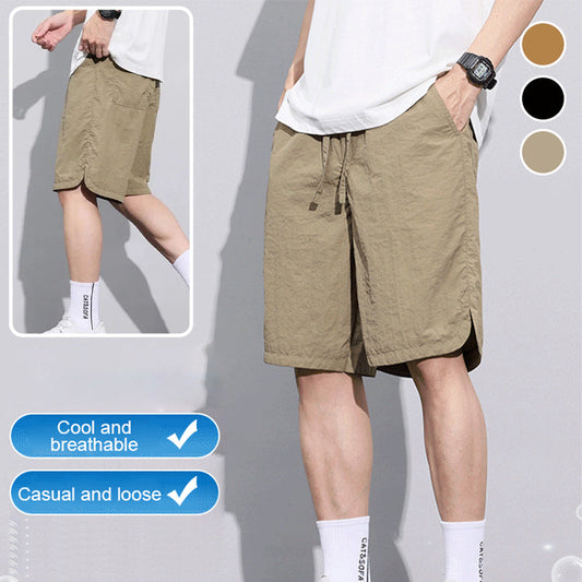 Sommershorts for menn med lommer og løs passform