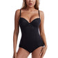 🔥SISTE DAGS SALG 50 % RABATT🔥Shapewear-bodysuit med BH | Rynket, slankende, justerbar midje✨