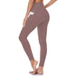 💥💥Høyt midjet rumpeløftende magekontroll Shaping Training Leggings med sidelomme