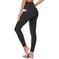 💥💥Høyt midjet rumpeløftende magekontroll Shaping Training Leggings med sidelomme