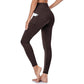 💥💥Høyt midjet rumpeløftende magekontroll Shaping Training Leggings med sidelomme
