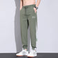 Trendy joggers med lommer i is-silke for menn