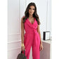 ☀️Frauen Ermeløs V-hals uten ermer Jumpsuit🕊️
