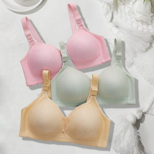 ✨Kjøp 1 få 2 gratis ✨Høystøttende trådløs blonde-BH for kvinner