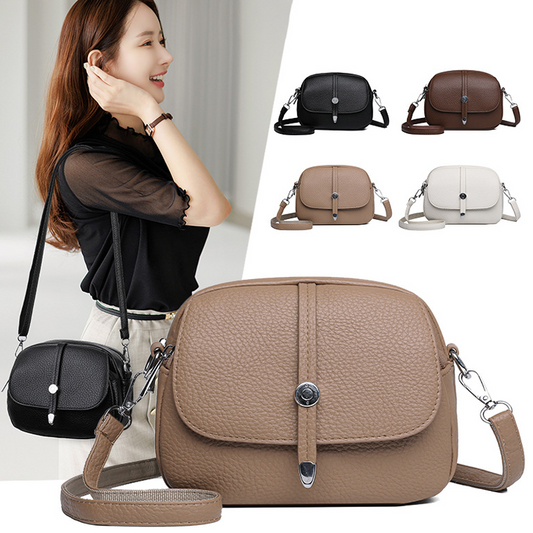 Ensfarget Lett Crossbody-veske for Kvinner