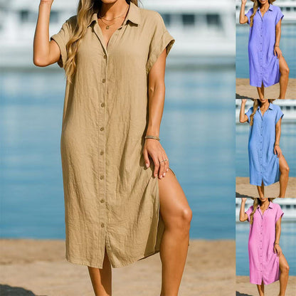 🥳2026 HOT SALE🥳💞Damemote & allsidig skjortekjole