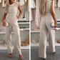 🌞Spring Awakening: 48 % rabatt!💐Damejumpsuit «Elegance»: Fossfallsutringning og gulldetaljer