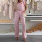 🌞Spring Awakening: 48 % rabatt!💐Damejumpsuit «Elegance»: Fossfallsutringning og gulldetaljer