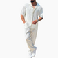 Sport Herredress Fashion Casual kort ermet bukse todelt sett
