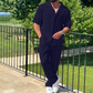 Sport Herredress Fashion Casual kort ermet bukse todelt sett