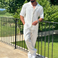 Sport Herredress Fashion Casual kort ermet bukse todelt sett