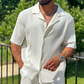 Sport Herredress Fashion Casual kort ermet bukse todelt sett