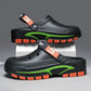 Pustende slip on-sandaler for menn