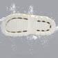 Pustende slip on-sandaler for menn
