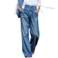 Vaskede fritidsjeans for kvinner
