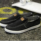 Casual slip-on-sko i kanvas for menn
