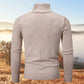 [Varm Present] Herr Tjock Turtleneck Basstickad tröja