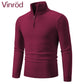 [Varm Present] Herr Tjock Turtleneck Basstickad tröja