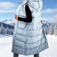 🔥HOT SALE 49 % RABATT🔥 Lang dunvest for kvinner | Vattert hette og knappestenging ❄️