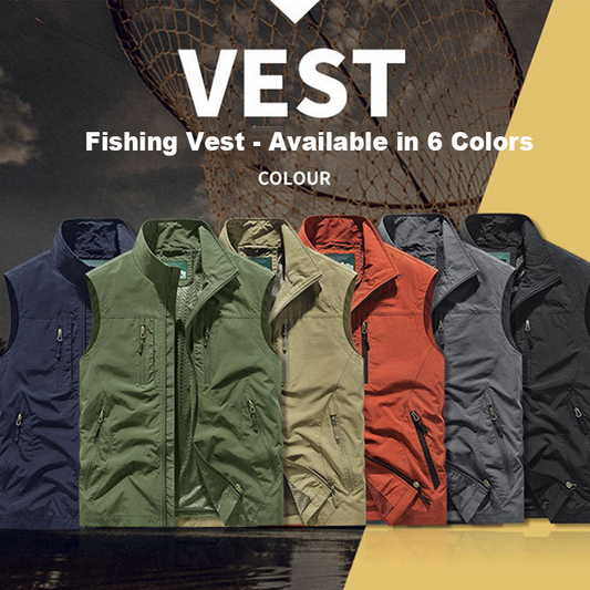 ⏳Tidsbegrenset spesialtilbud⏰Oversized ermeløs vest med lommer for menn