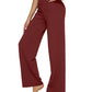 💖SISTE DAGS SALG 50 % RABATT💖Damebukse med høy midje, stretch, casual yoga, vide ben