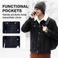 Casual denimjakke med sherpa-fôr for menn