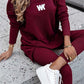 Casual sweatshirt og leggings-sett for kvinner