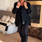 🎁 Hot Sale 49 % rabatt 🔥Casual langermet topp med revers for kvinner