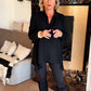 🎁 Hot Sale 49 % rabatt 🔥Casual langermet topp med revers for kvinner
