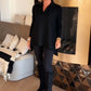 🎁 Hot Sale 49 % rabatt 🔥Casual langermet topp med revers for kvinner