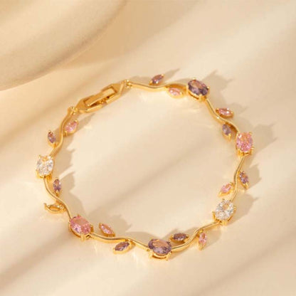 ⏳Begrenset tid 50 % rabatt⏰Dainty Leaf Charm-armbånd for kvinner🍀