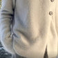 Koselig turtleneck-genser for kvinner med knapper på siden