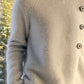 Koselig turtleneck-genser for kvinner med knapper på siden