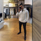 💥Nyheter Spesialtilbud – Slim fit genser med halv glidelås for menn