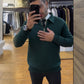 💥Nyheter Spesialtilbud – Slim fit genser med halv glidelås for menn