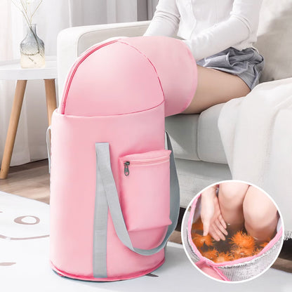 🔥 60 % RABATT! 💦 SAMMENLEGGBAR FOTBAD - Ergonomisk, lett og bærbar, perfekt for avslapning og fotpleie 🛁✨