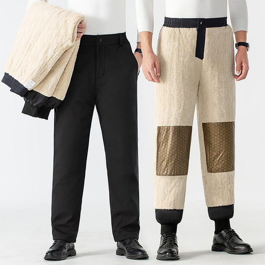 Menns koselige termobukser med knebeskyttere i grafen -50% JULERABATT! ❄️