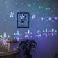 📢📢50 % RABATT!!⏰⏰Snøfnugg-gardin LED-lyskjede