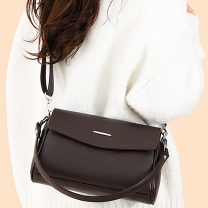 Klassisk crossbody-veske for kvinner med klaff