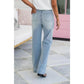 Vintage jeans med høy midje og rette ben for kvinner