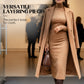 🎁40 % RABATT🎄|Elegant turtleneck-kjole med lange ermer og kroppsnær passform