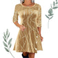 👗 Elegant paljettkjole med A-linjeform – Fantastisk glitter og perfekt passform, ideell for fester og gallaer ✨