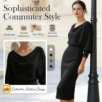 🌟 Tidsbegrenset tilbud: 49 % rabatt 💃 Elegant og slankende kjole for kvinner | Stilig snitt og flatterende silhuett ✨