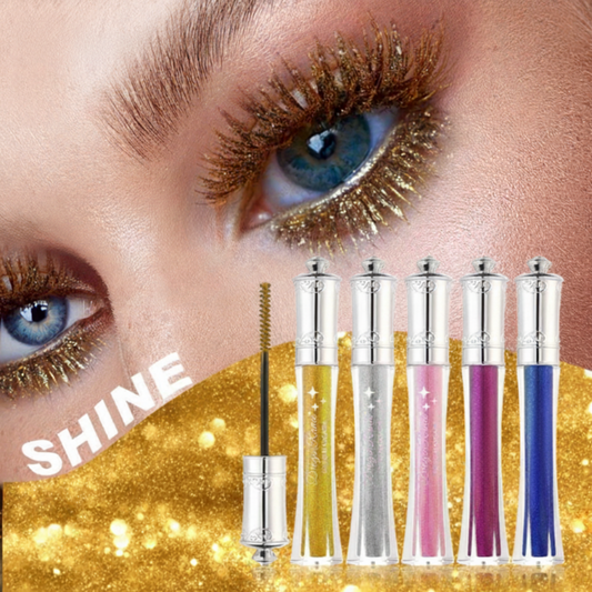 💎 KJØP 1, FÅ 1 GRATIS🌟Vanntett glitrende mascara i farger