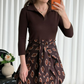 ✨ Nytt & nå på tilbud: Tettsittende Fit & Flare Midi-kjole med sløyfebelte