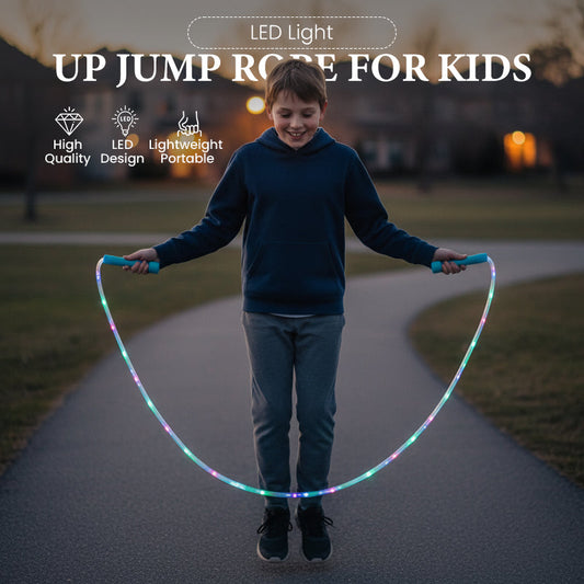 📢📢Kjøp 2 og få 1 gratis ⏰LED-opplyst hoppetau for barn