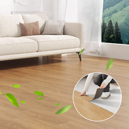 🧱 KJØP 3, FÅ 1 GRATIS! 🔥 (91 cm × 15 cm × 3 mm) 🏠 Gulvfliser med trefinérmønster, selvklebende, vanntette og enkle å legge selv 🌿